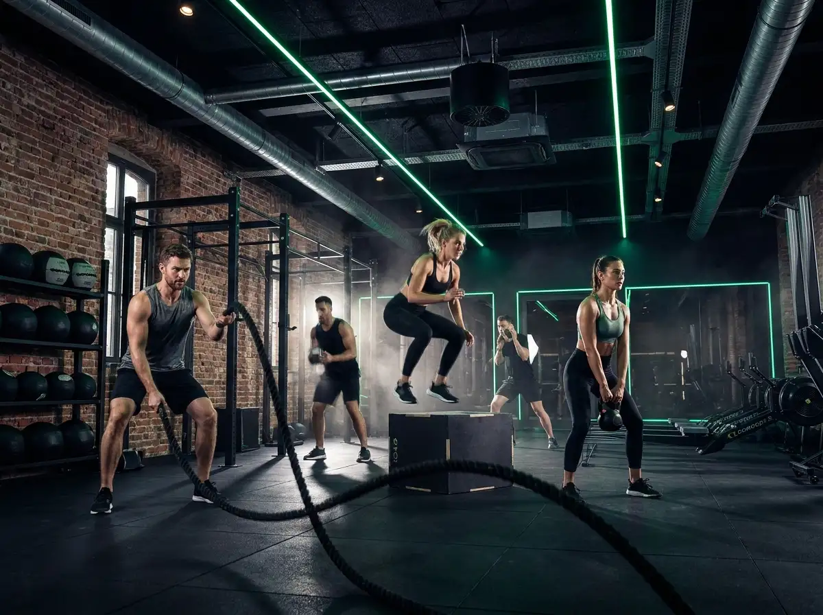 Clase funcional grupal en Impulso Fit Club