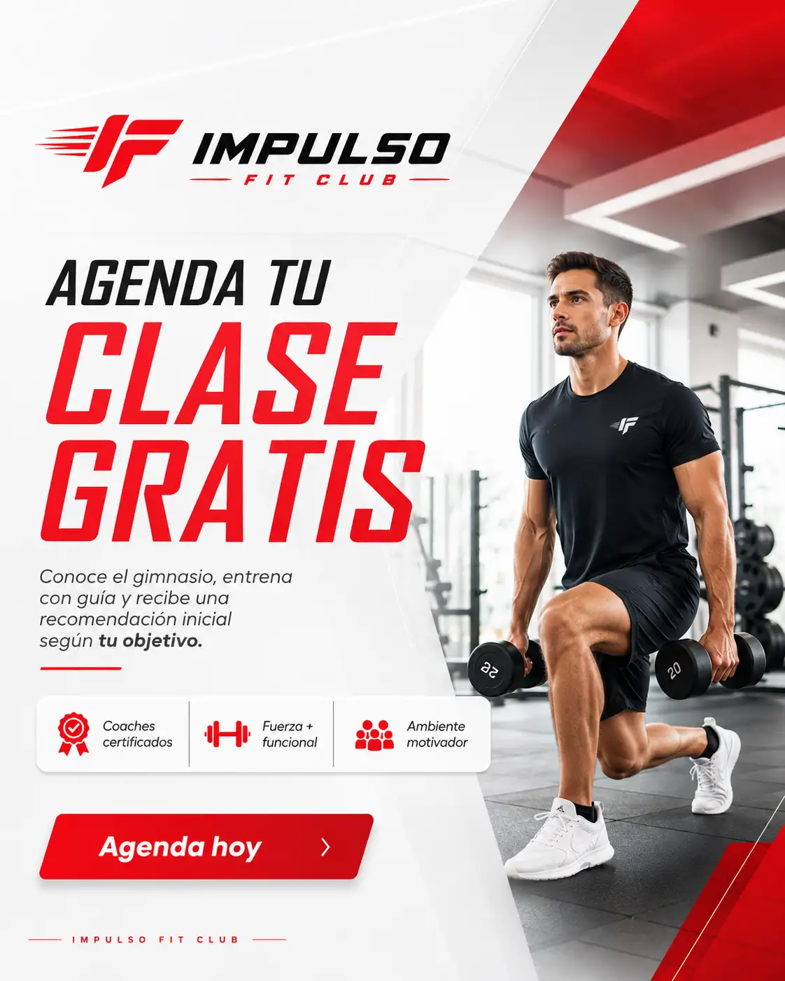 Ejemplo de publicidad para gimnasio